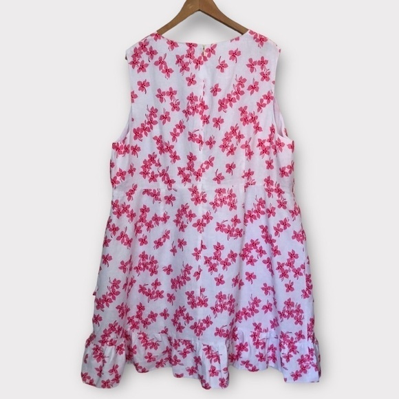 NWOT Draper James Floral Linen Faux Wrap Dress - Picture 10 of 15